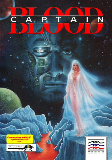 Captain Blood box art for Commodore 64